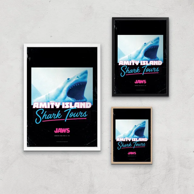 Jaws Amity Island Shark Tours Giclee Art Print