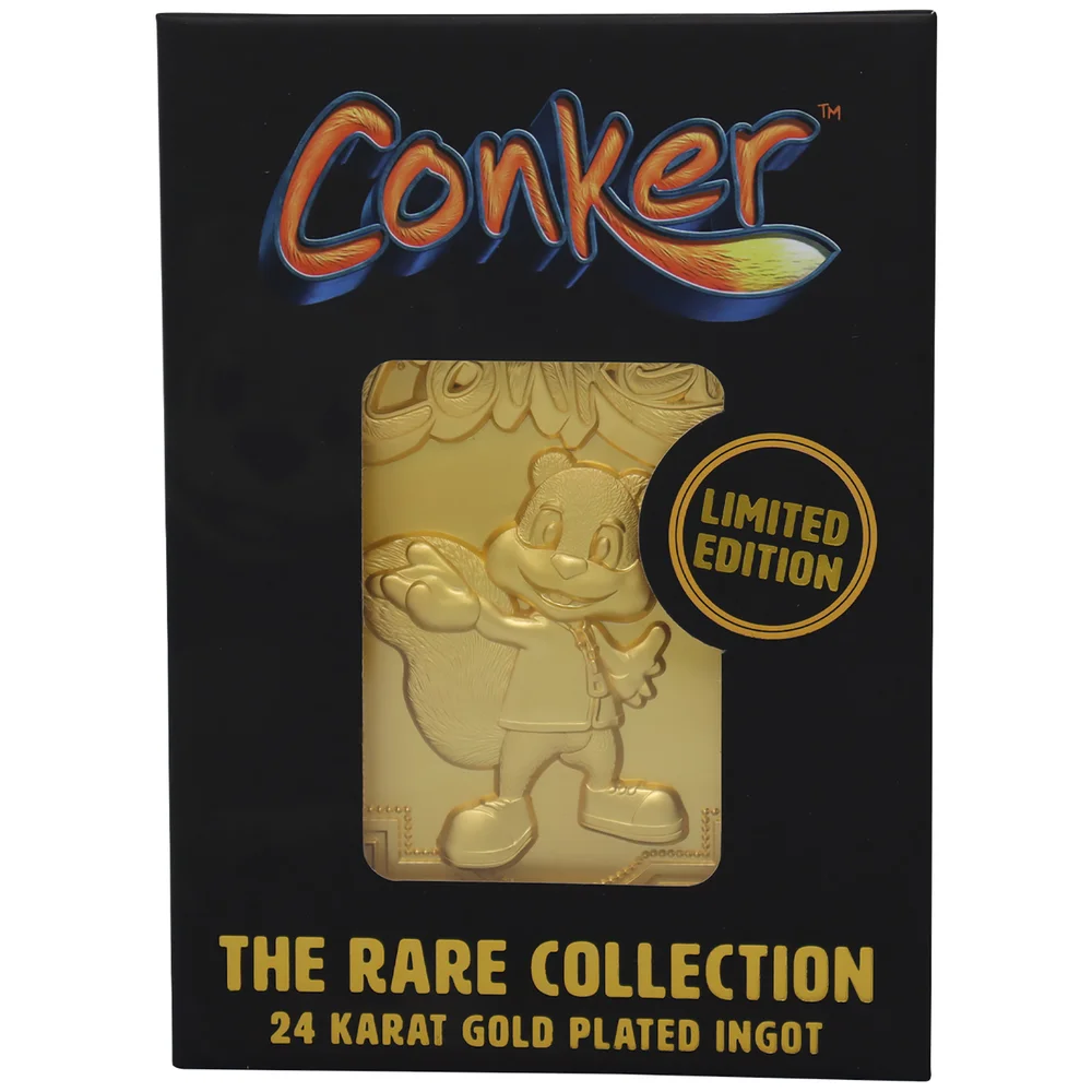 The Rare Collection - Conker 24k Gold Plated Ingot - Rare Store Exclusive Image 1