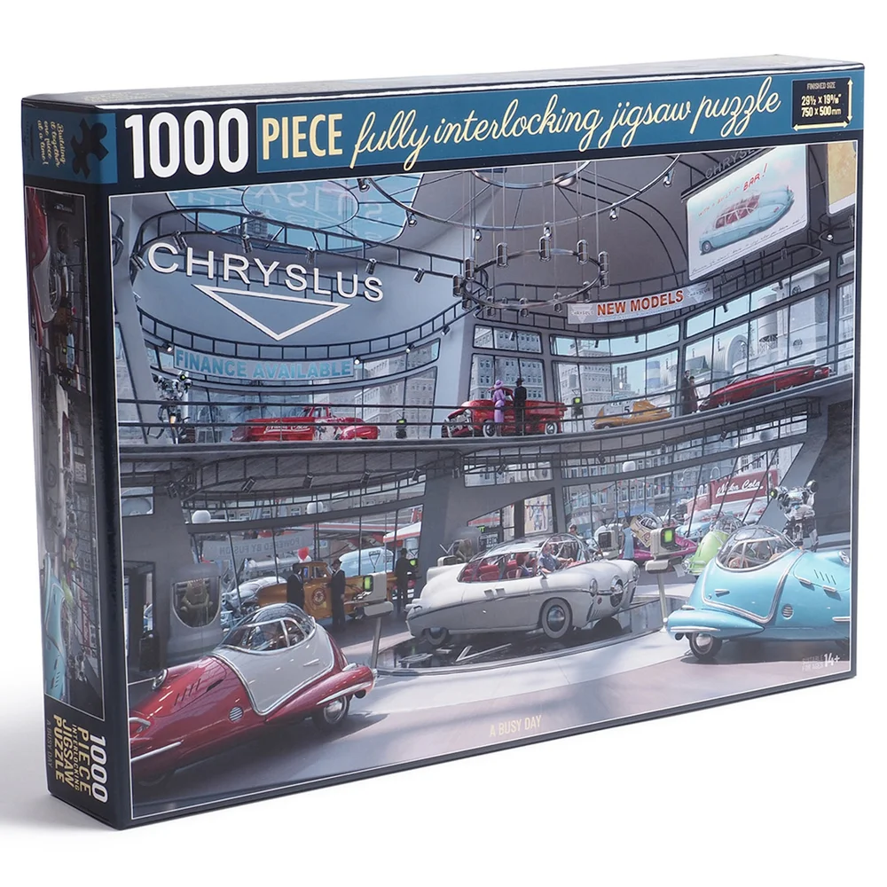 Fallout Chryslus Showroom Jigsaw Puzzle - A Busy Day Image 1