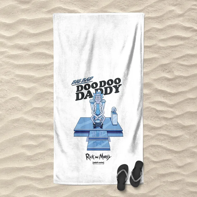 Rick and Morty Doo Doo Daddy Beach Towel