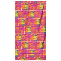 Jurassic Park Bright Dino Strip Beach Towel