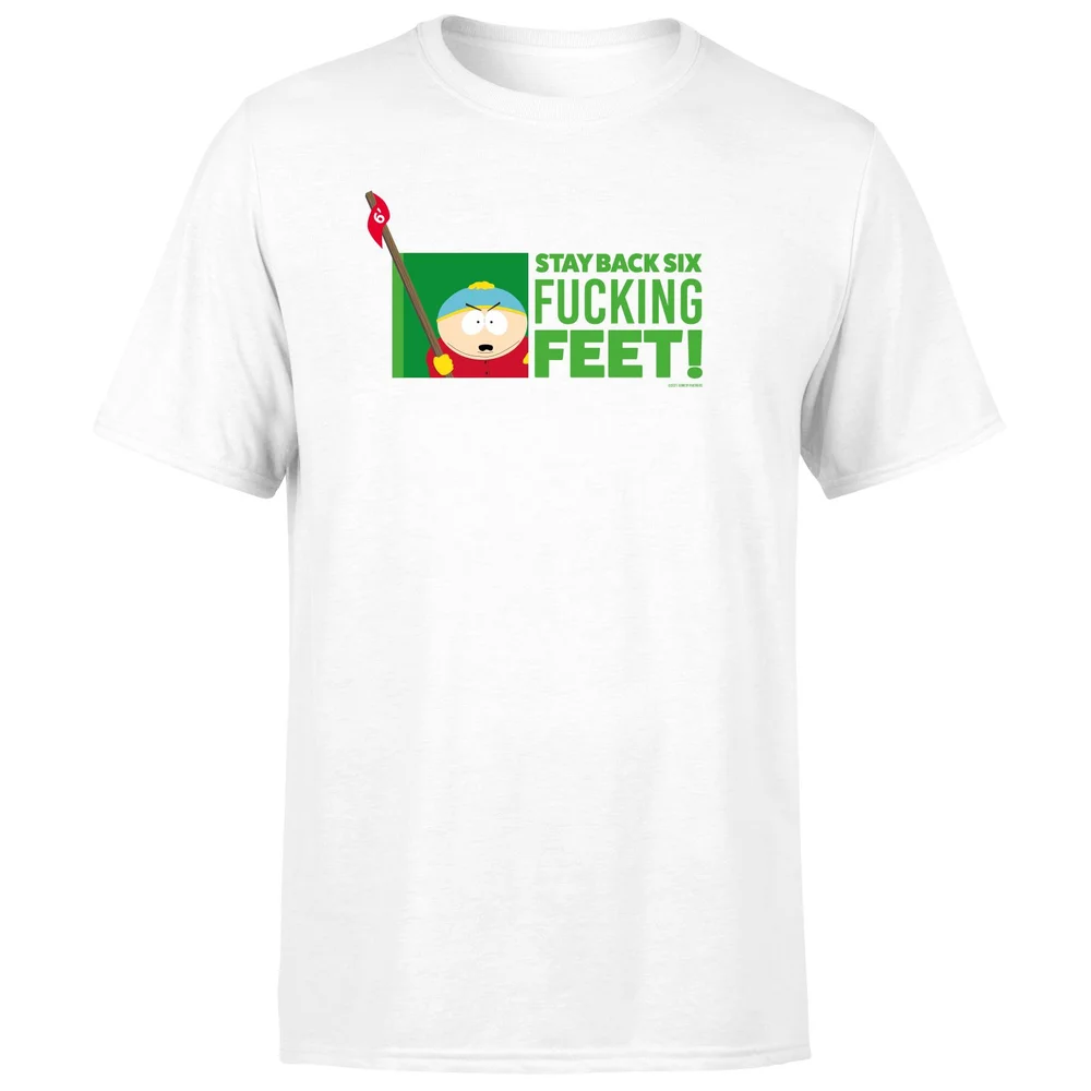 South Park Cartman Six Feet Men's T-Shirt - White - S Image 1
