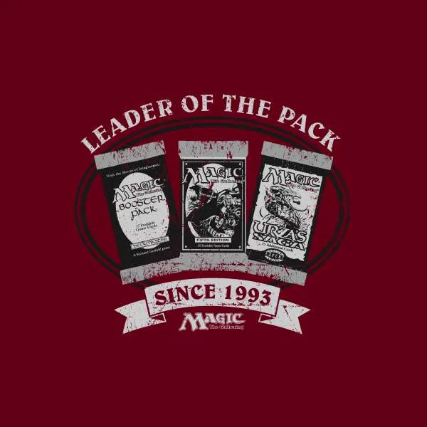 Magic: the Gathering Leader Of The Pack Men's T-Shirt - Burgundy