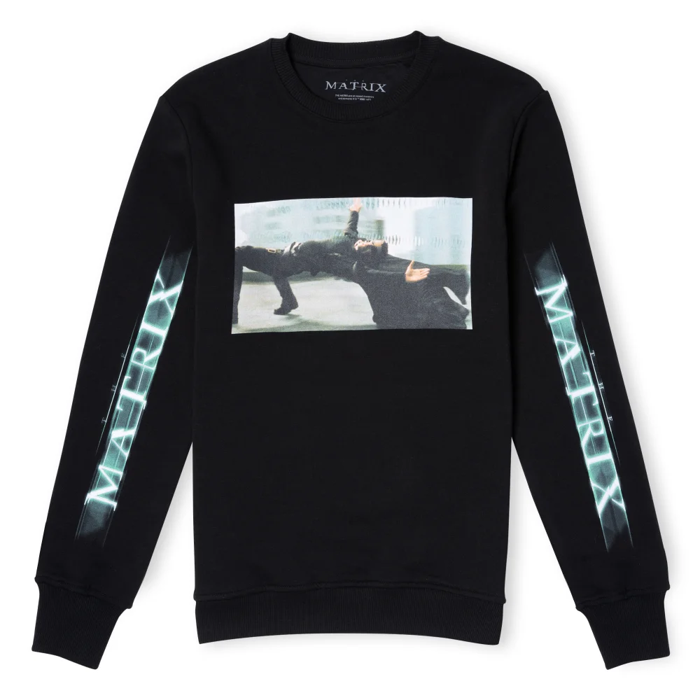 The Matrix Logo Code Sweatshirt - Black - S Image 1