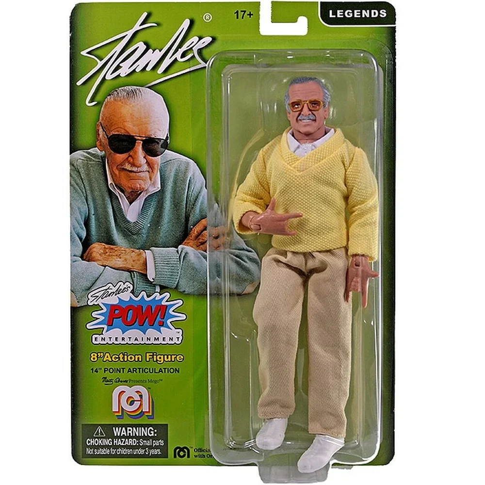 Mego 8" Figure - Stan Lee Sweater with spider hands Image 1