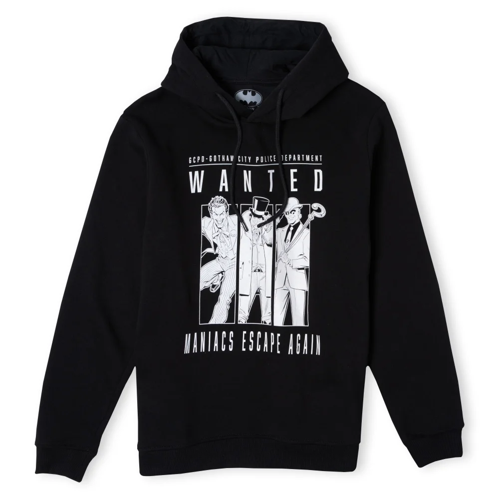 Batman Villains Gotham's Most Wanted Hoodie - Black - S Image 1