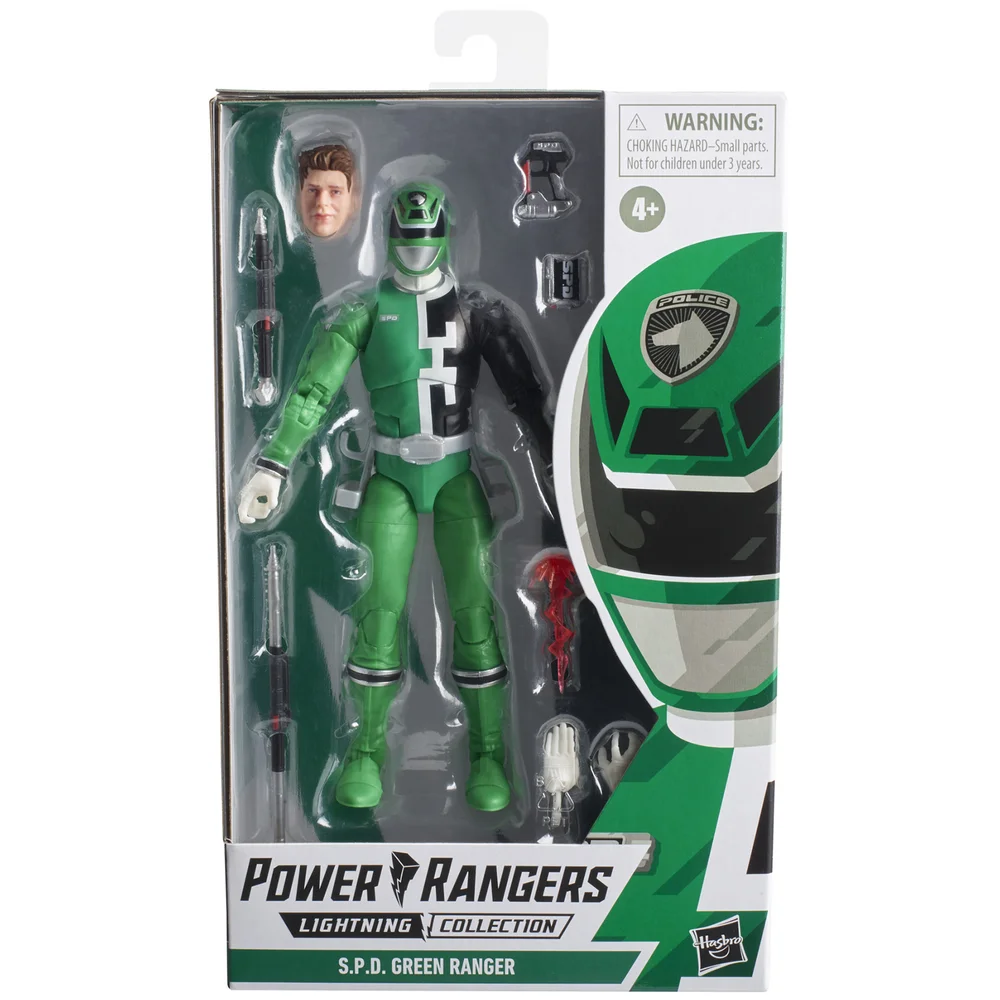 Hasbro Power Rangers Lightning Collection S.P.D. Green Ranger Figure Image 1