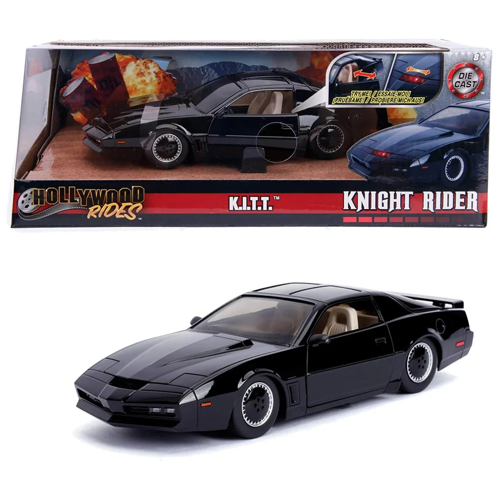Jada Toys Knight Rider 1982 Pontiac Trans Am 1:24 Scale Die-Cast Metal Vehicle - K.I.T.T. Image 1
