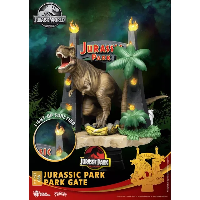 Beast Kingdom Jurassic Park Park Gate D-Stage Diorama