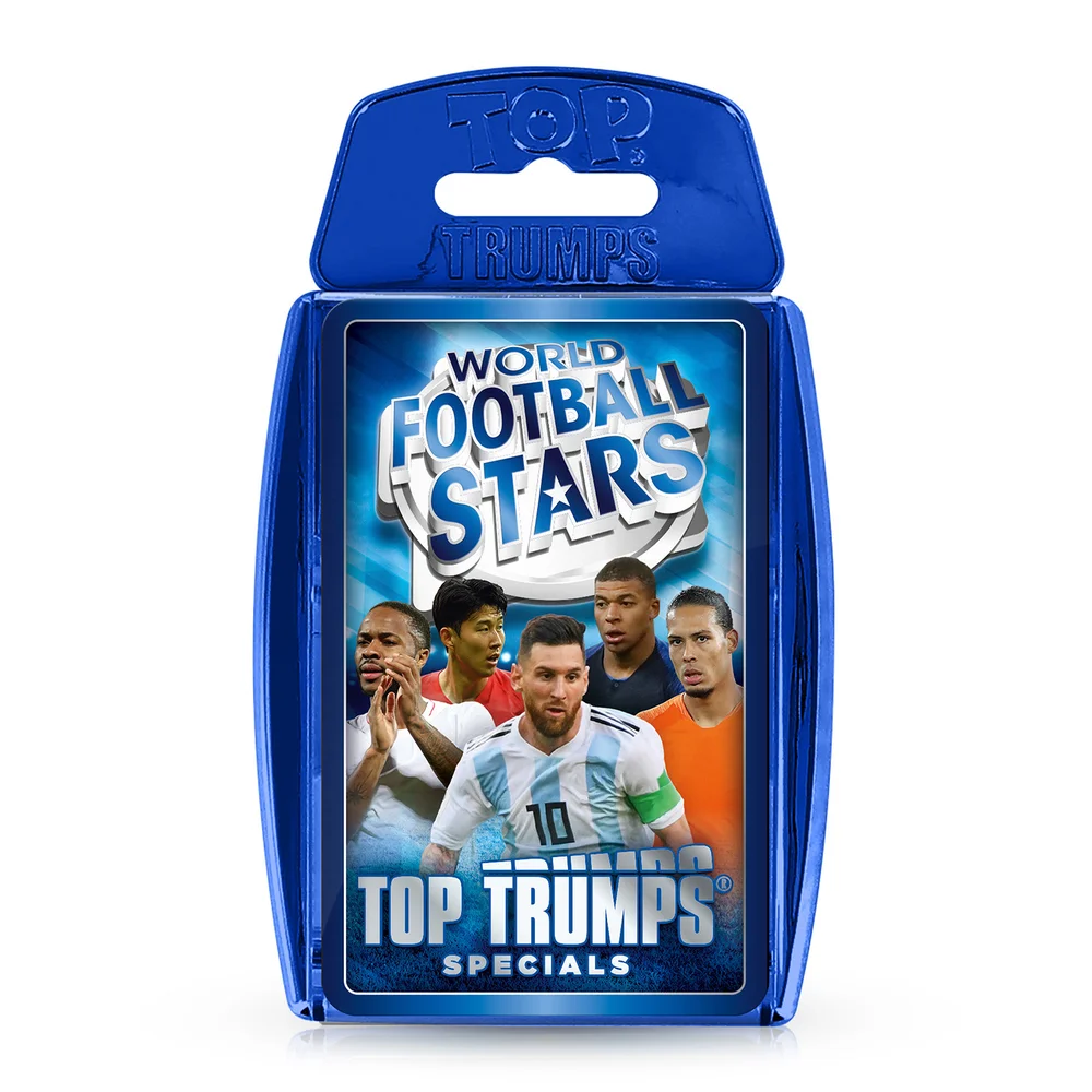 World Football Stars Blue Top Trumps Specials Card Game Image 1