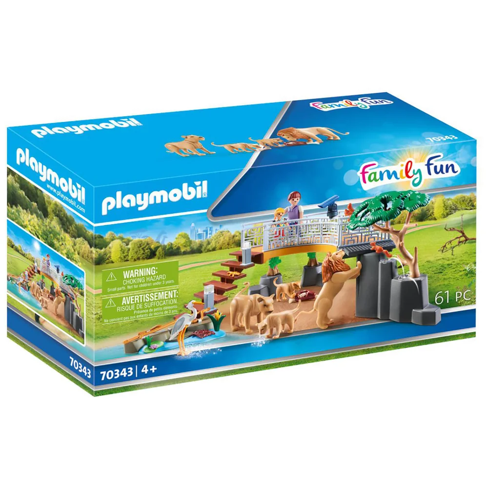 Playmobil Family Fun Outdoor Lion Enclosure (70343) Image 1