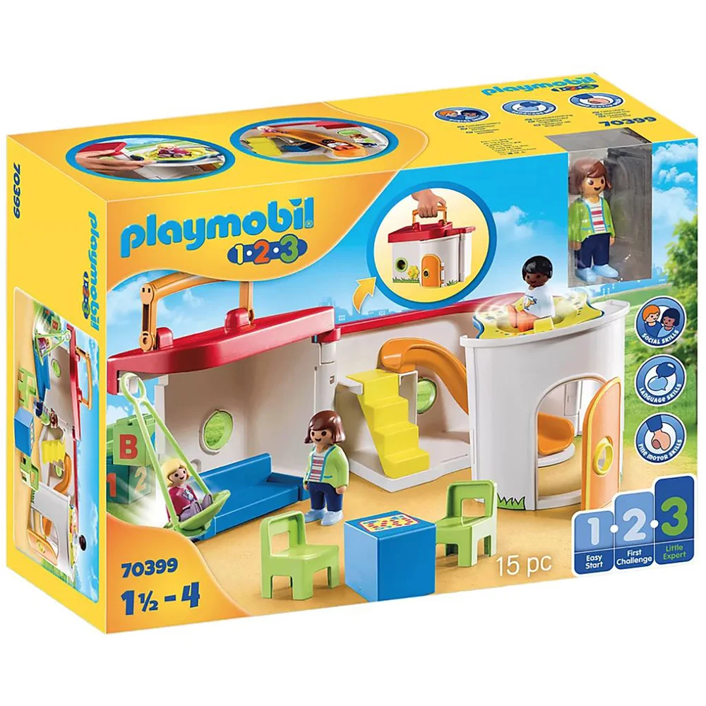 Playmobil 1.2.3 My Take Along Preschool For 18+ Months (70399) Image 1