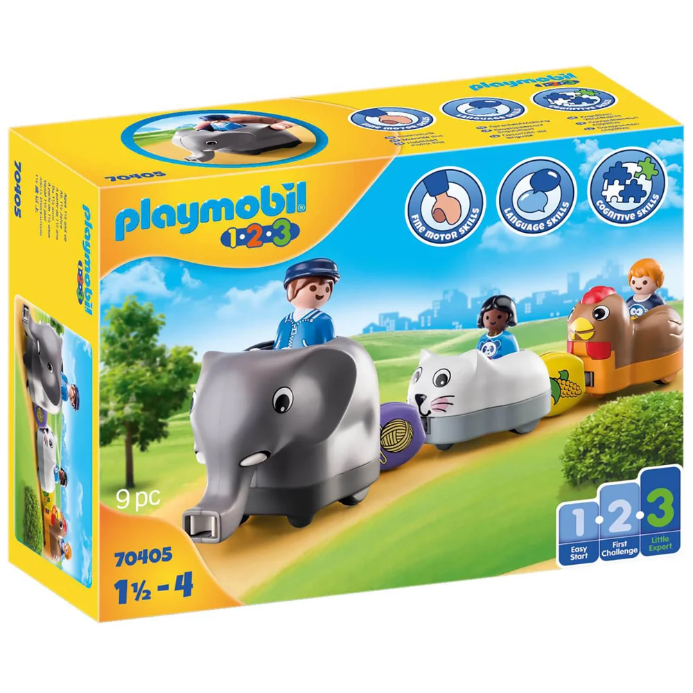 Playmobil 1.2.3 Animal Train For 18+ Months (70405) Image 1