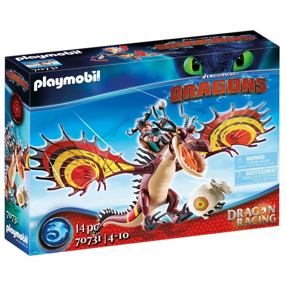 Playmobil Dragon Racing: Snotlout and Hookfang (70731) Image 1