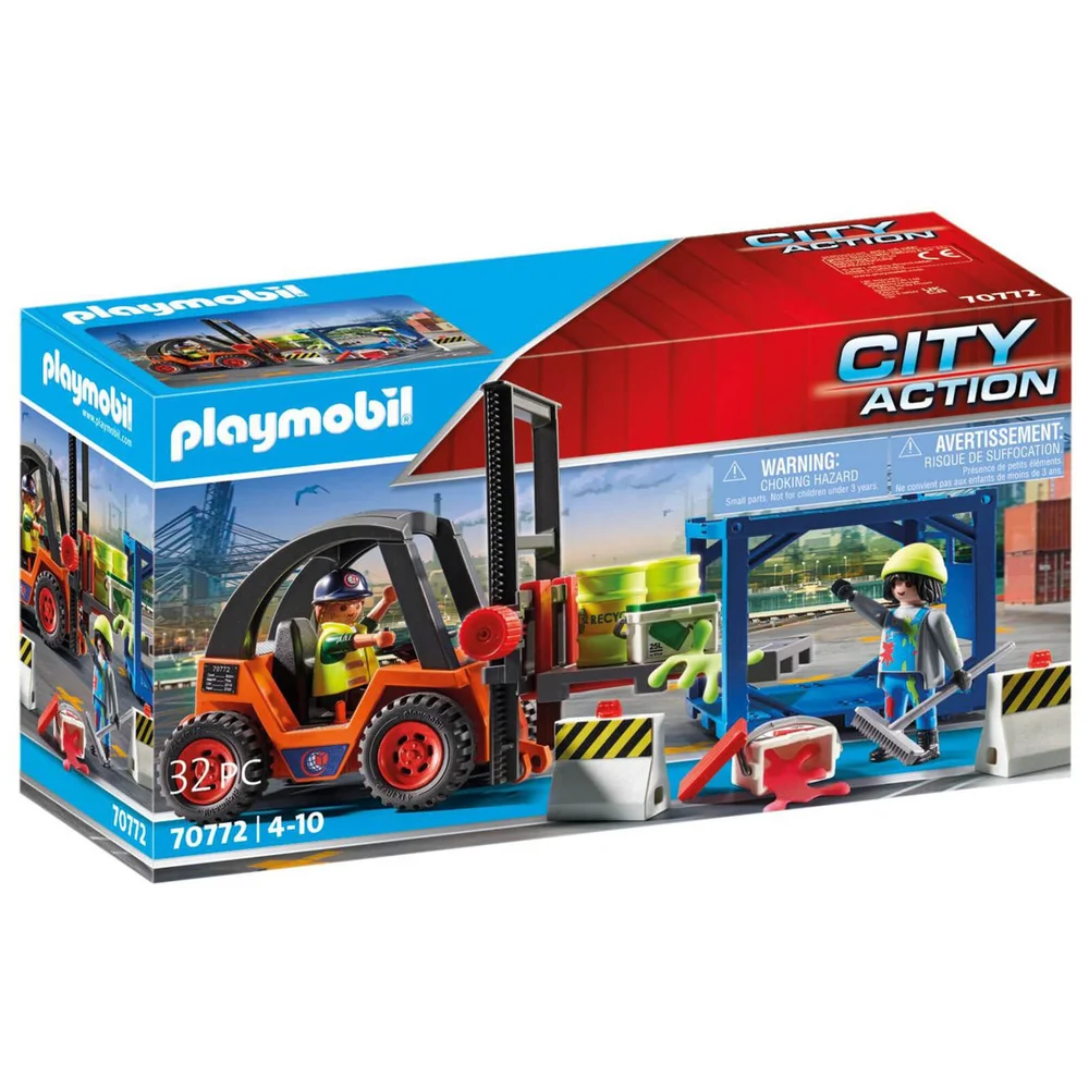Playmobil Cargo Forklift with Freight (70772) Image 1
