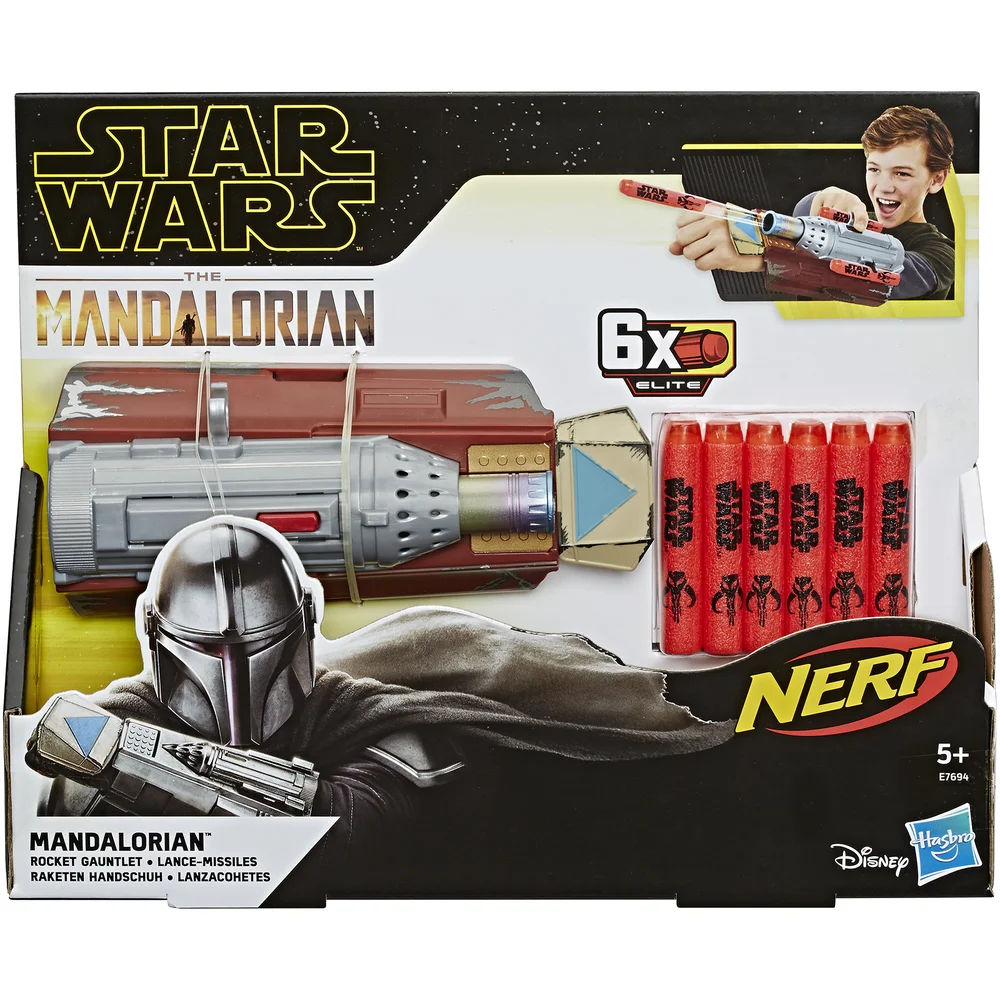 NERF Star Wars The Mandalorian Rocket Gauntlet Blaster Image 1