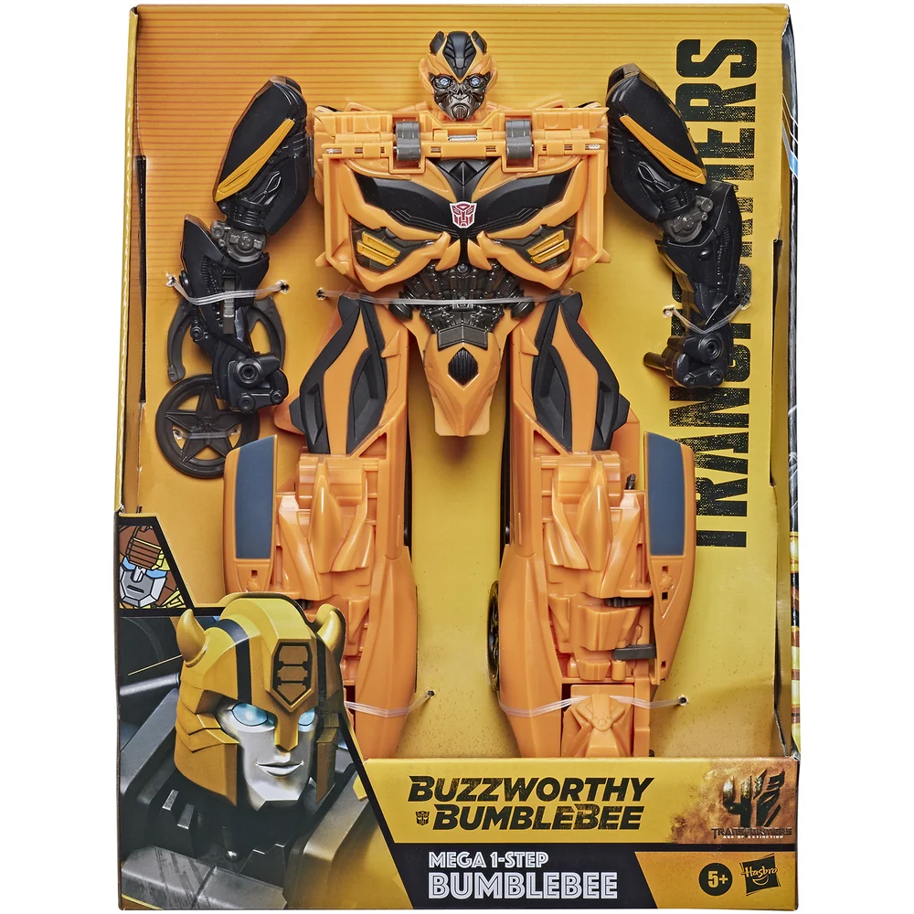 Hasbro Transformers: Age of Extinction Mega One Step Bumble Bee Figure Image 1