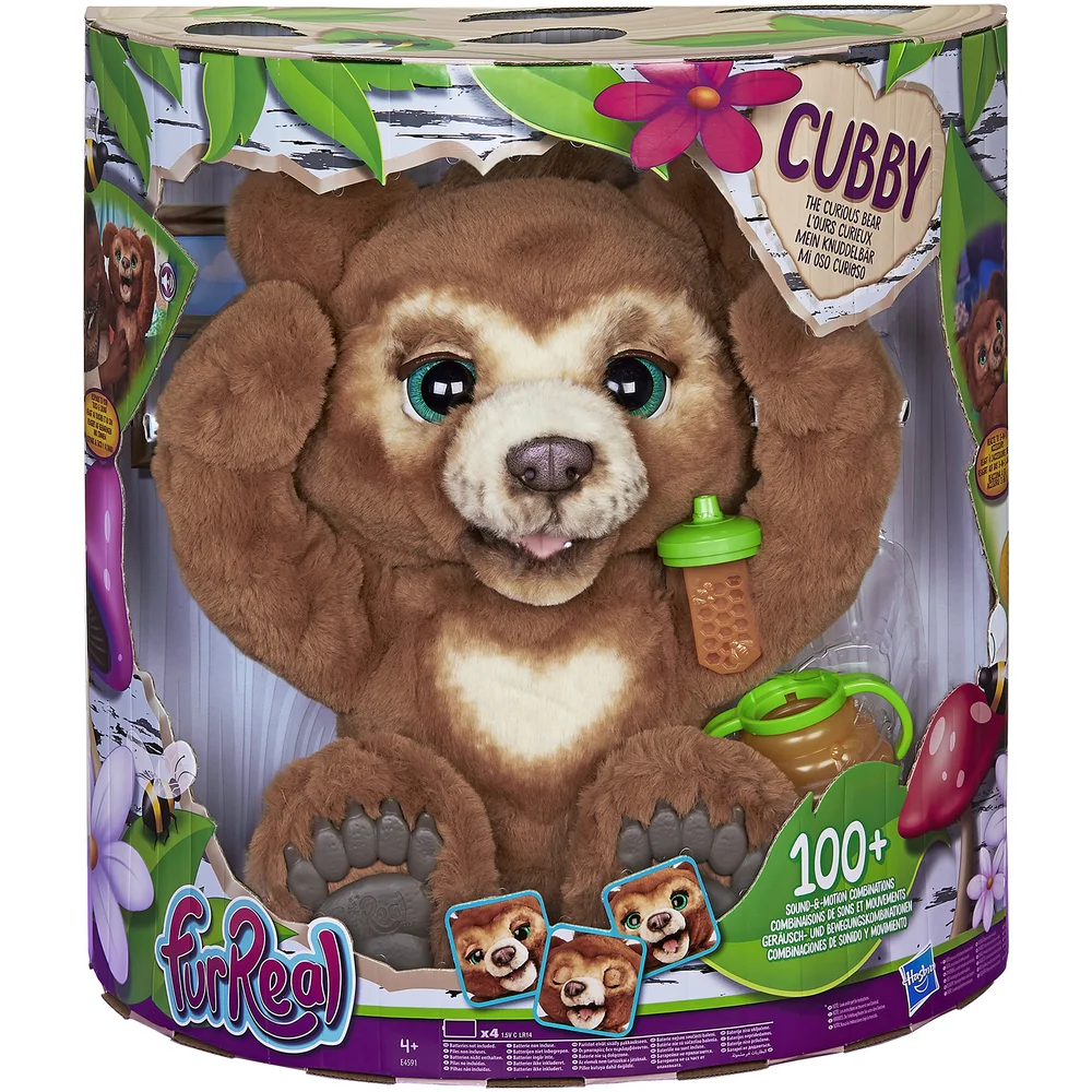 Hasbro furReal - Cubby the Curious Bear Interactive Plush Toy Image 1