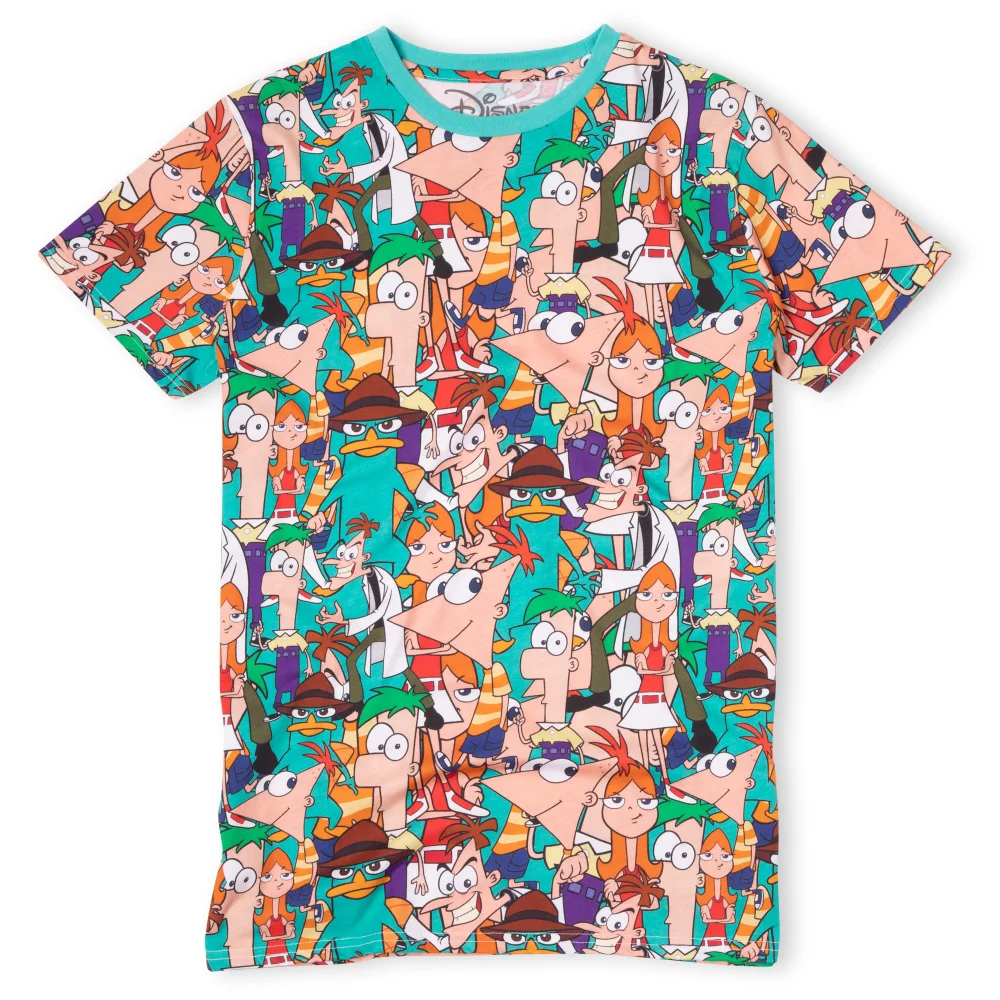 Cakeworthy Phineas And Ferb AOP T-Shirt - S Image 1