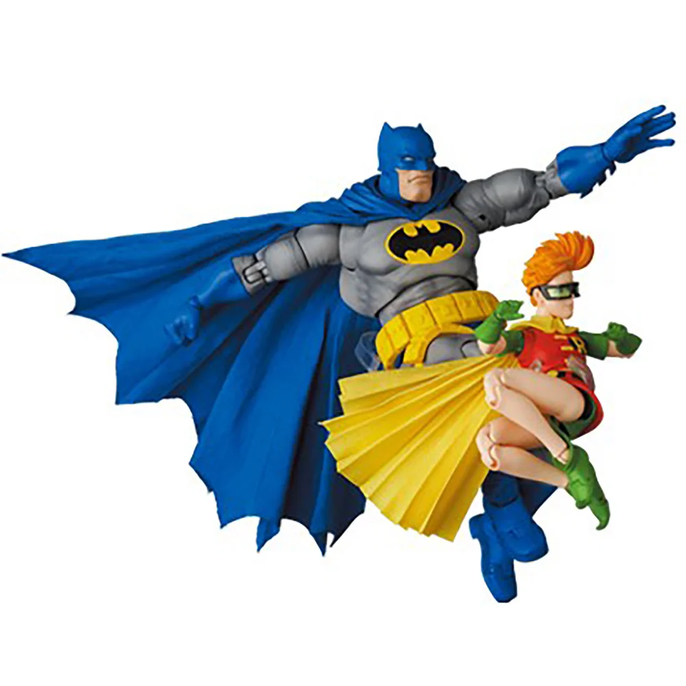 Medicom The Dark Knight Returns MAFEX Action Figure Set - Batman & Robin Image 1