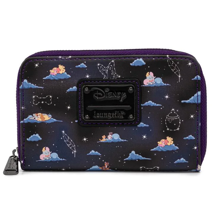 Loungefly Disney Classic Clouds Aop Zip Around Wallet Image 1