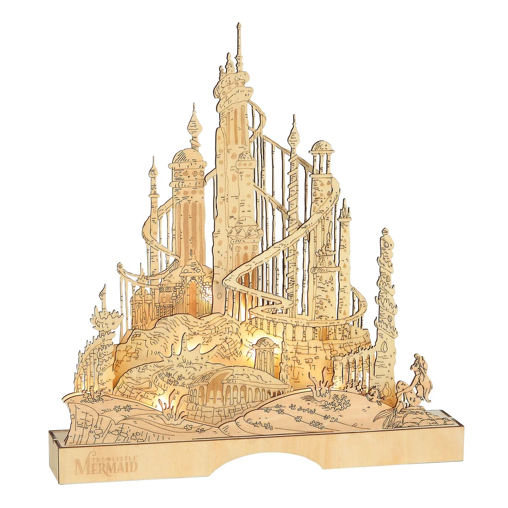 Disney By Department 56 King Triton Illuminated Palace Image 1