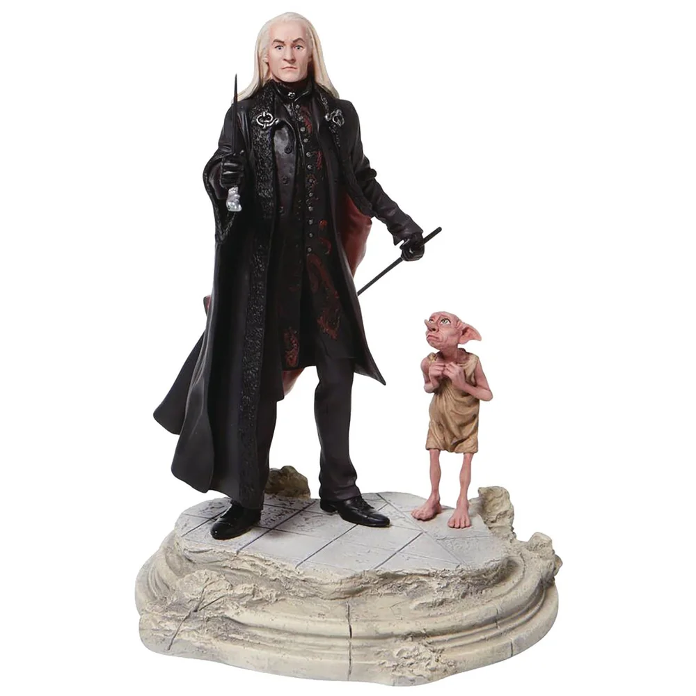 Wizarding World Of Harry Potter Lucius & Dobby Figurine Image 1