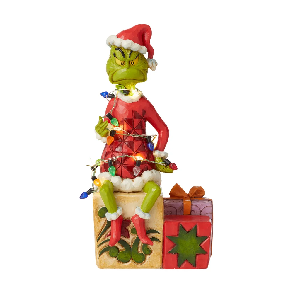 The Grinch By Jim Shore Grinch With Lights Figurine Image 1