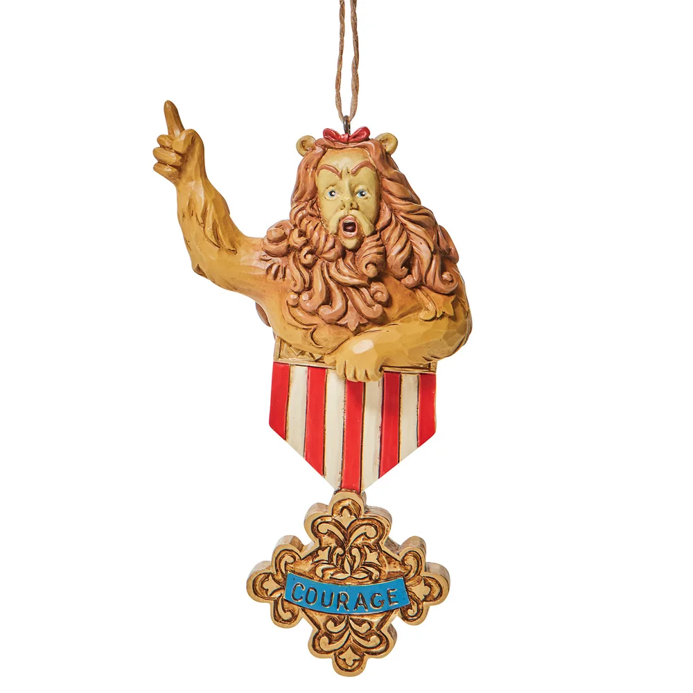 Wizard Of Oz By Jim Shore Cowardly Lion Courage Hanging Ornament Image 1