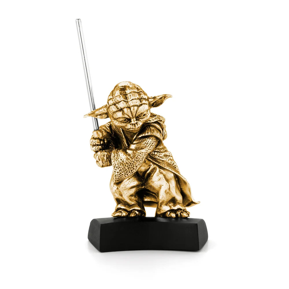 Royal Selangor Limited Edition Star Wars Gold Yoda Figure Image 1