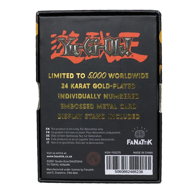 24K Gold plated Yu-Gi-Oh! Kuriboh Card