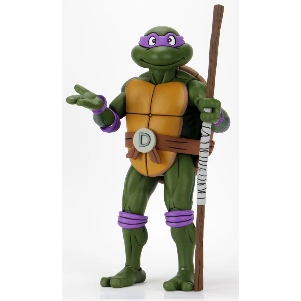 NECA TMNT Cartoon Giant-Sized Donatello 1/4 Scale Action Figure Teenage Mutant Ninja Turtles Image 1