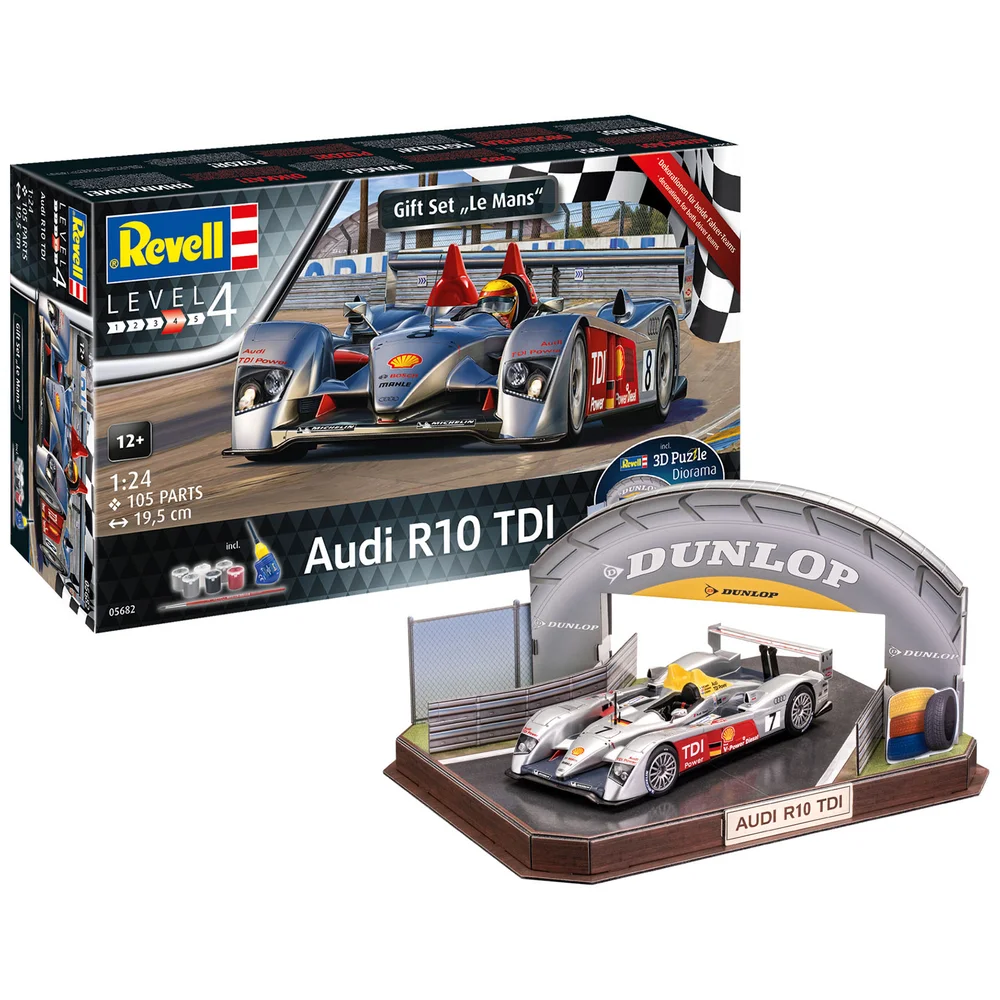 Audi R10 TDI Le Mans & 3D Puzzle (Le Mans) Gift Set (1:24 Scale) Image 1