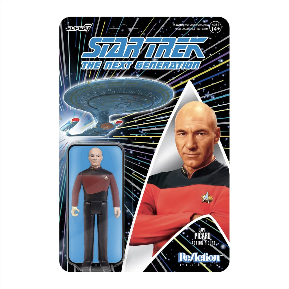 Super7 Star Trek The Next Generation ReAction Figure - Picard Image 1