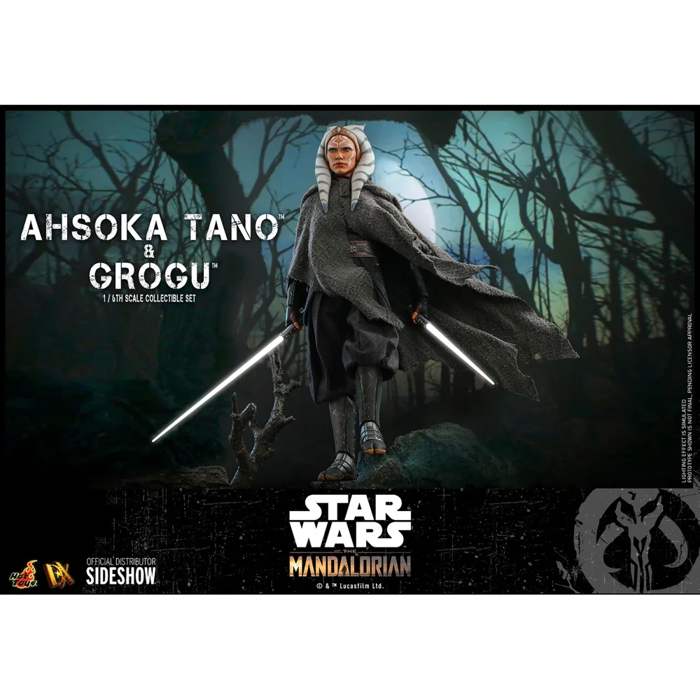 Hot Toys Star Wars The Mandalorian 1:6 Scale Ahsoka Tano & Grogu Statue (28.5cm) Image 1