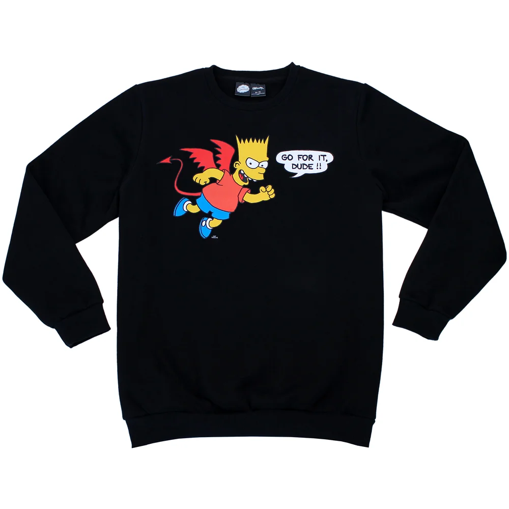 Cakeworthy x The Simpsons - Bart Simpson Devil Crewneck Sweatshirt - L Image 1