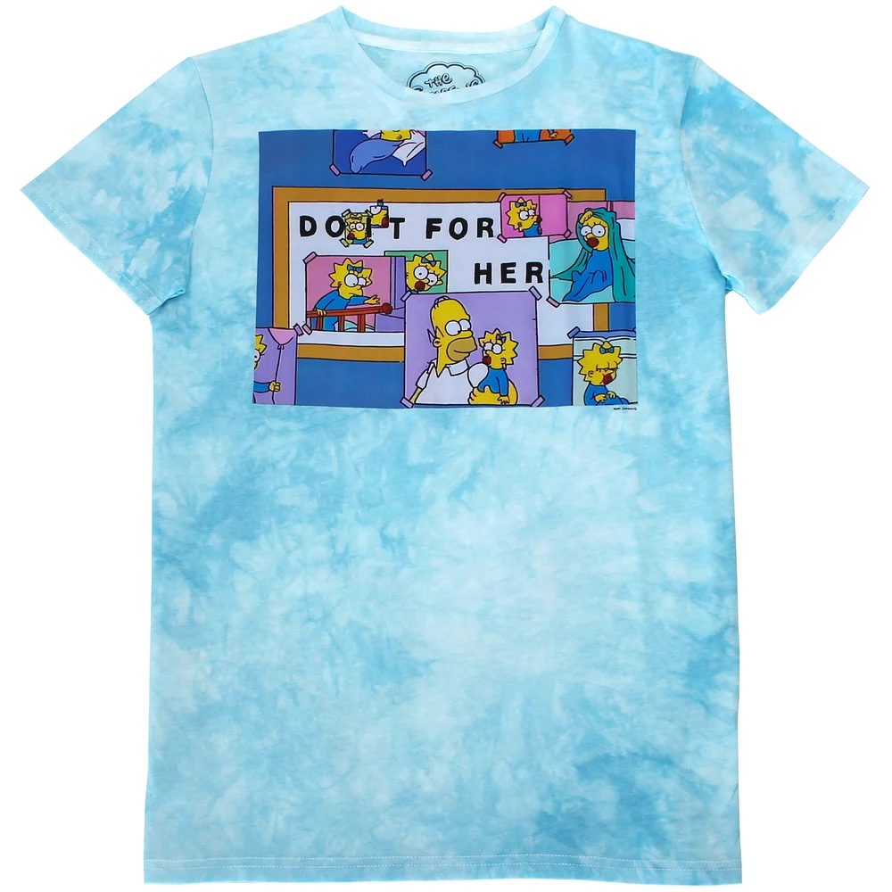 Cakeworthy x The Simpsons - Do It For Her Tie Dye T-Shirt - XL Image 1