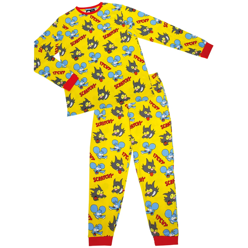 Cakeworthy The Simpsons Itchy And Scratchy PJ Set - S Image 1