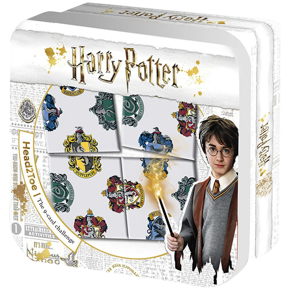 Harry Potter House Symbols Top 2 Toe Ultimate 9 Card Puzzle Challenge Image 1
