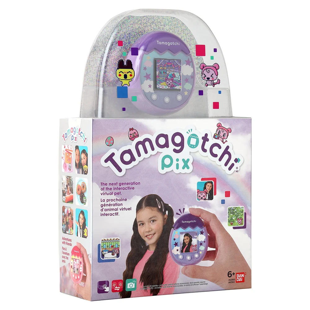 Tamagotchi Pix Virtual Pet and Camera Purple Bandai Image 1