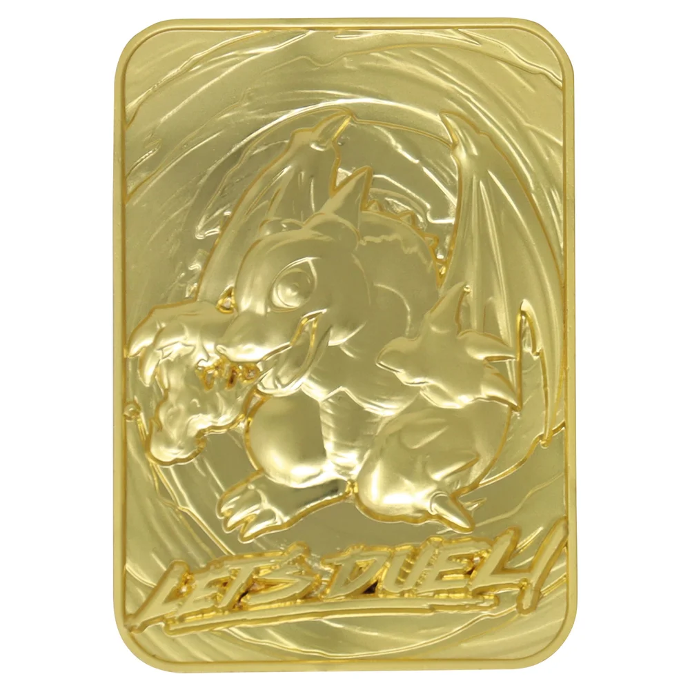 Fanattik Yu-Gi-Oh! Baby Dragon 24K Gold Plated Limited Edition Collectible Metal Card Image 1