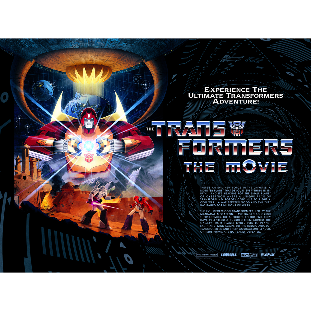 Transformers 30x40" Lithograph Print Quad Variant by Matt Ferguson Image 1