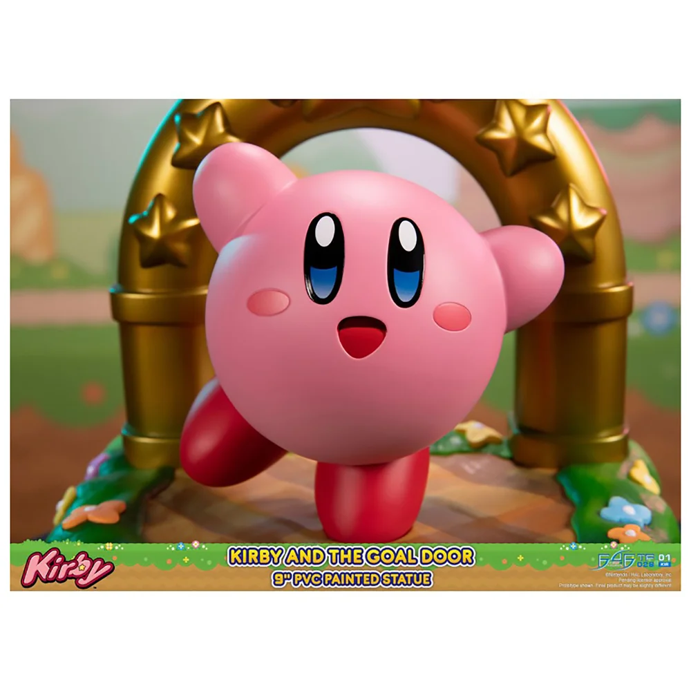 First 4 Figures Kirby and the Goal Door Kirby 9 Inch PVC Statue Image 1
