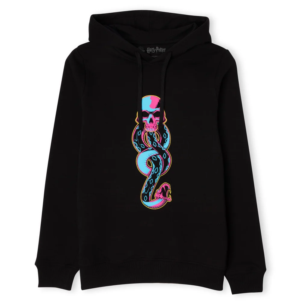 Harry Potter Limited Edition Dark Mark Puff Print Unisex Hoodie - Black - L Image 1
