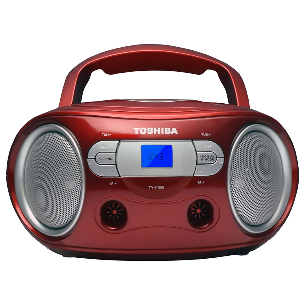 Toshiba Portable CD Boombox - Red Image 1