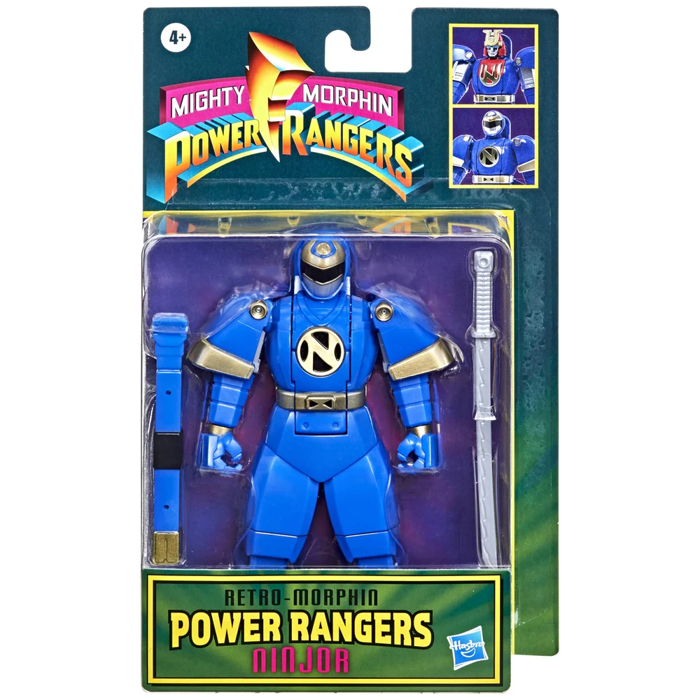Hasbro Power Rangers Retro Mighty Morphin Ninjor Fliphead Action Figure Image 1