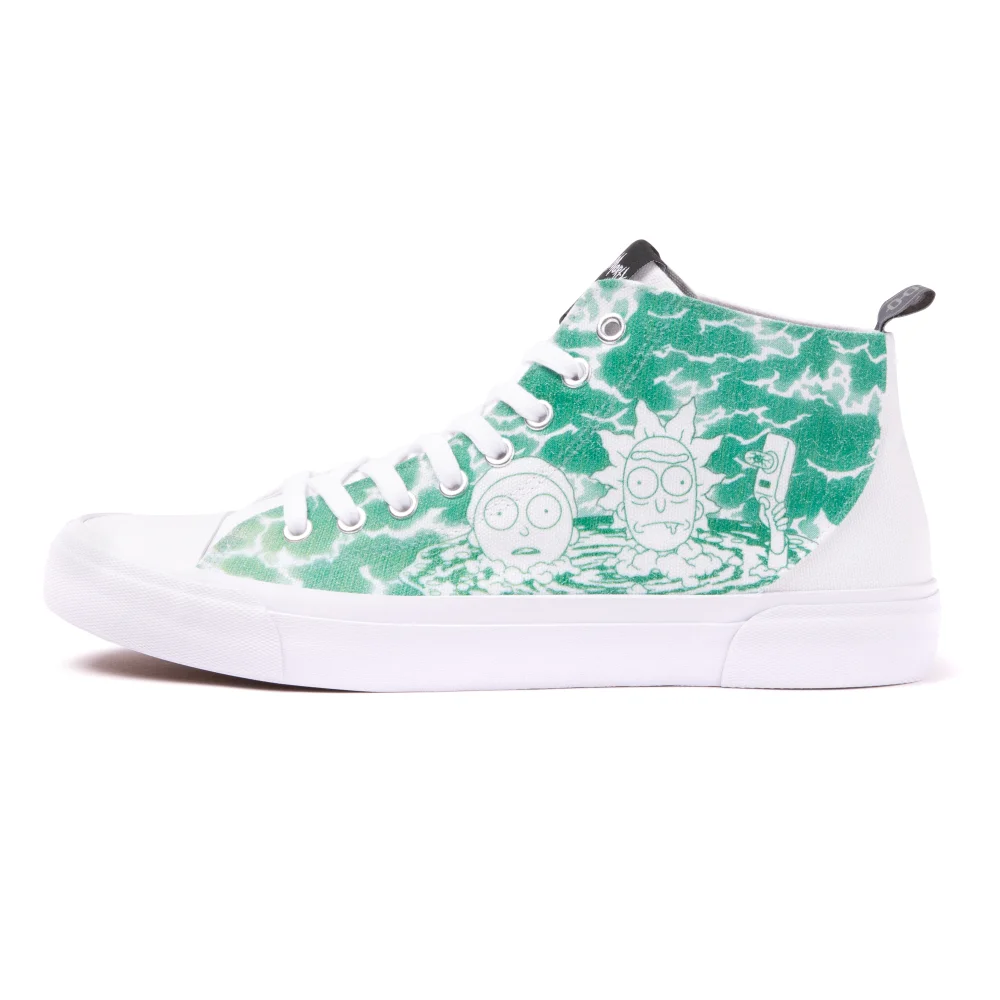 Akedo x Rick and Morty Heads High Top - White - UK5 / EU38 Image 1