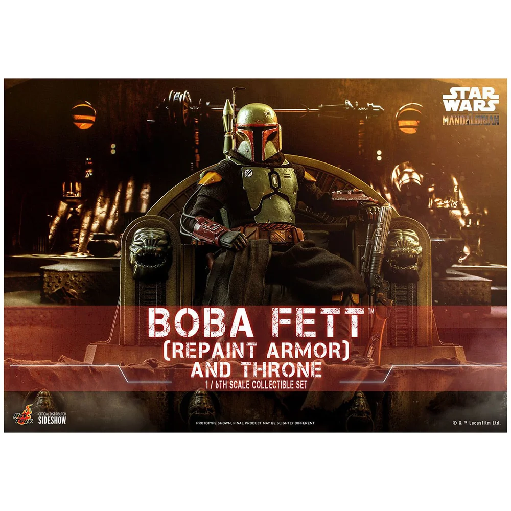 Hot Toys Star Wars The Mandalorian Action Figure 1/6 Boba Fett (Repaint Armor) and Throne 30 cm Image 1