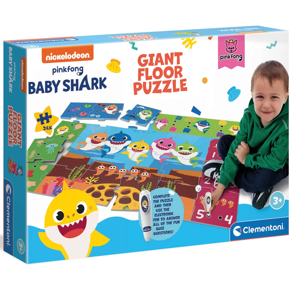Clementoni Giant Educational Floor Puzzle - Baby Shark Image 1
