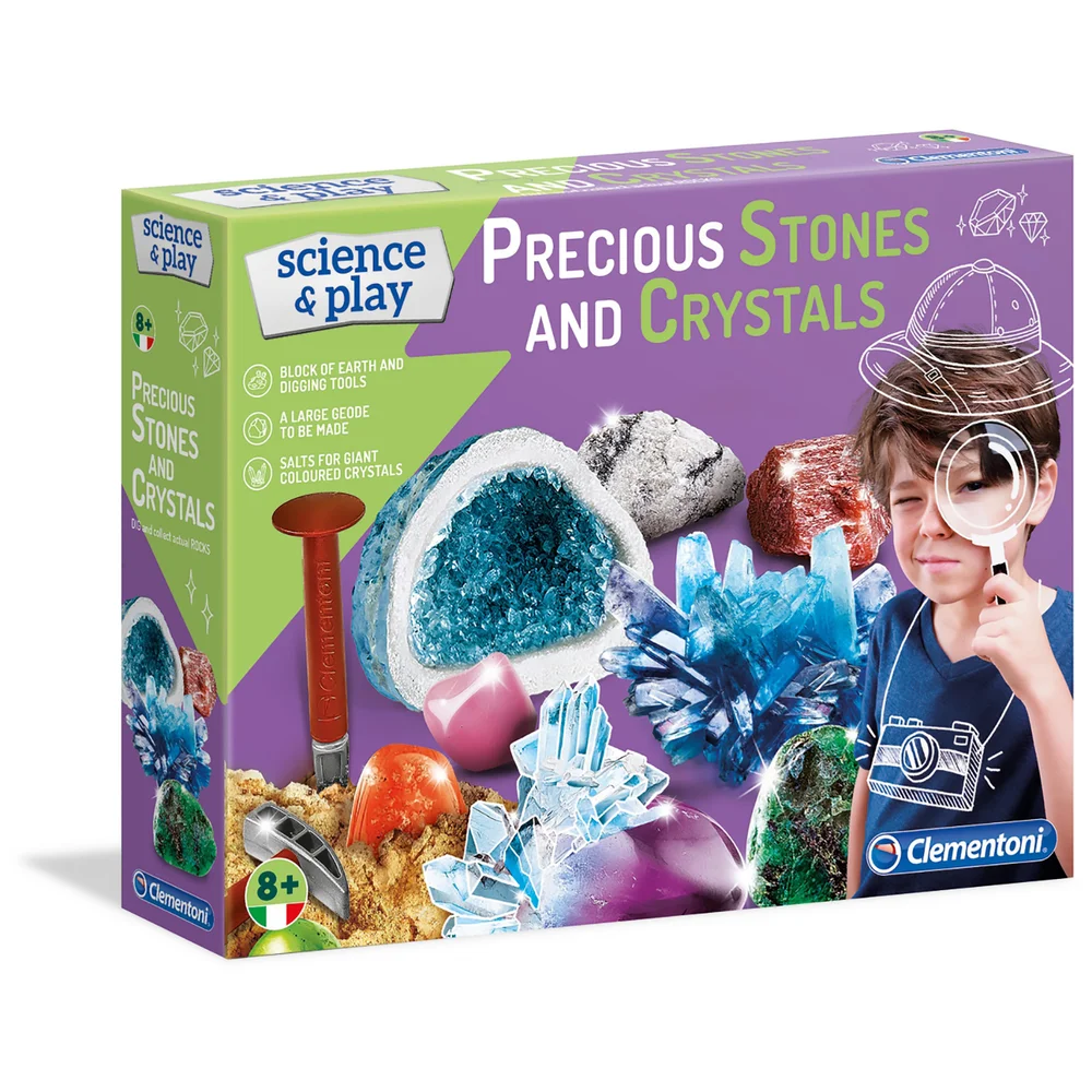 Clementoni Science & Play Crystals & Minerals Play Set Image 1